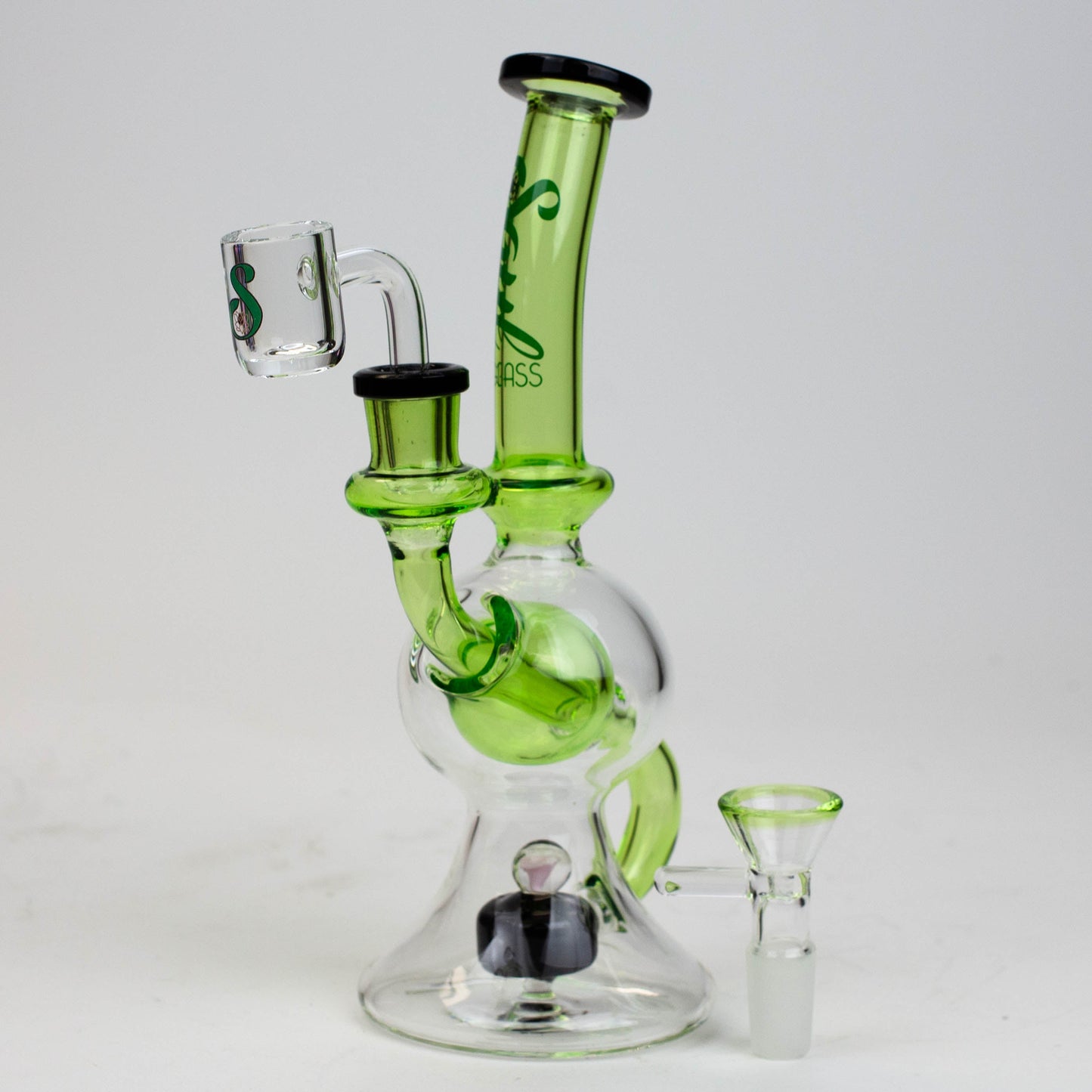 8" SOUL Glass 2-in-1 recycler bong [S2084]
