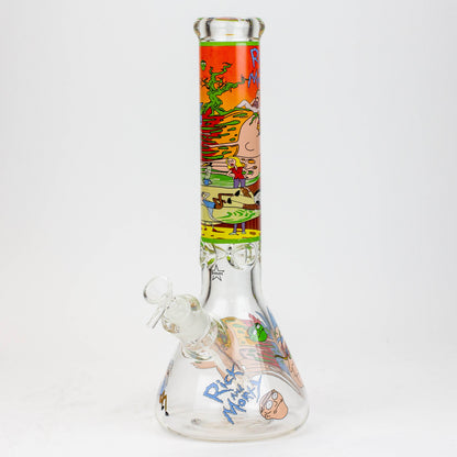 13.5" RM cartoon 9 mm glass beaker water bong