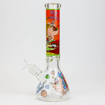 13.5" RM cartoon 9 mm glass beaker water bong