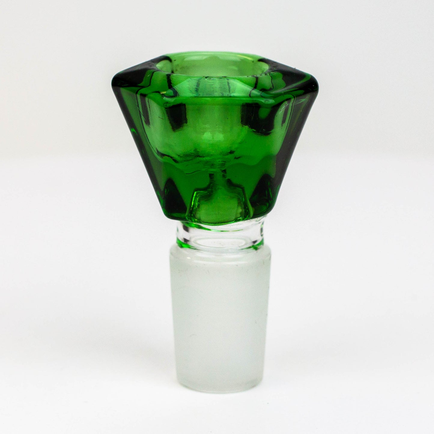 Diamond cutting shape glass bowl