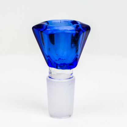 Diamond cutting shape glass bowl