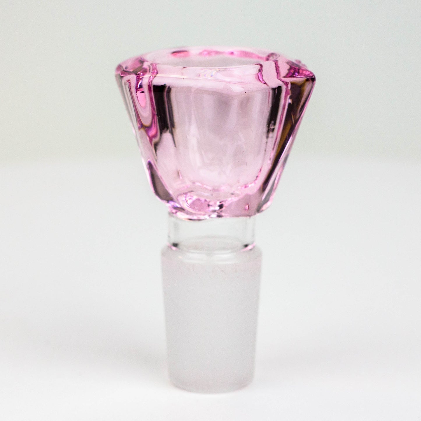 Diamond cutting shape glass bowl