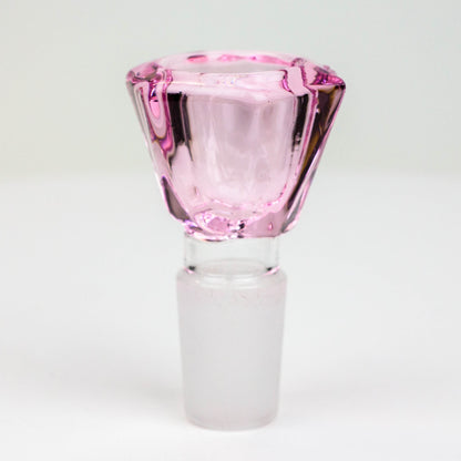 Diamond cutting shape glass bowl