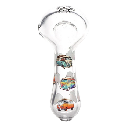 Pulsar VW Bus 4.5" Glass Spoon Pipe 3 Count set