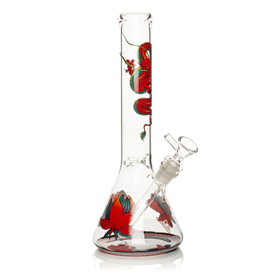 Red Eye Glass® | 12" Yin & Yang Beaker Bong (REG149)