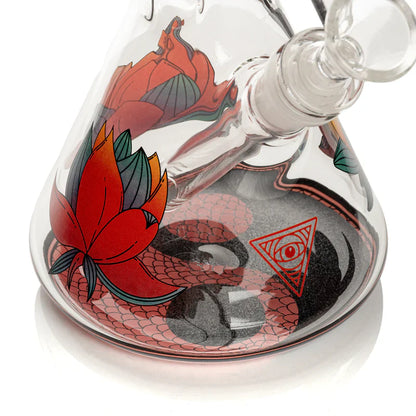 Red Eye Glass® | 12" Yin & Yang Beaker Bong (REG149)