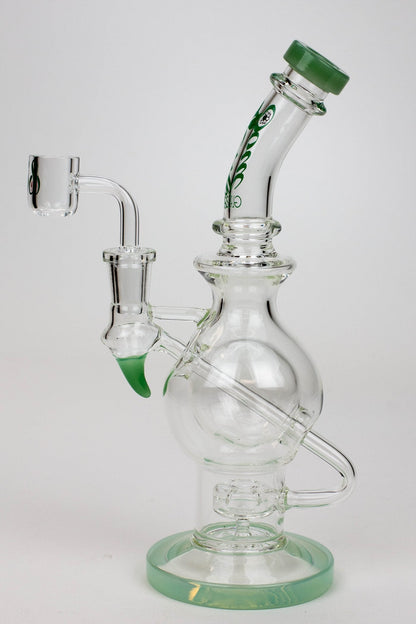 9.5" SOUL Glass 2-in-1 double glass sphere recycler