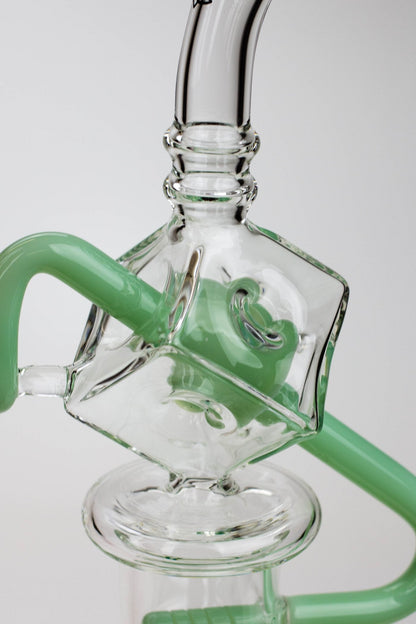 9" SOUL Glass 2-in-1 cube recycler bong