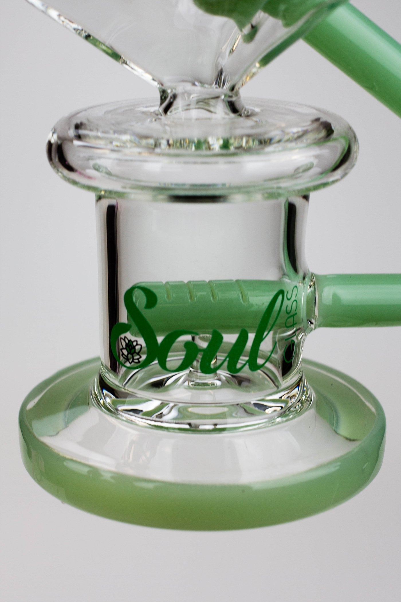 9" SOUL Glass 2-in-1 cube recycler bong