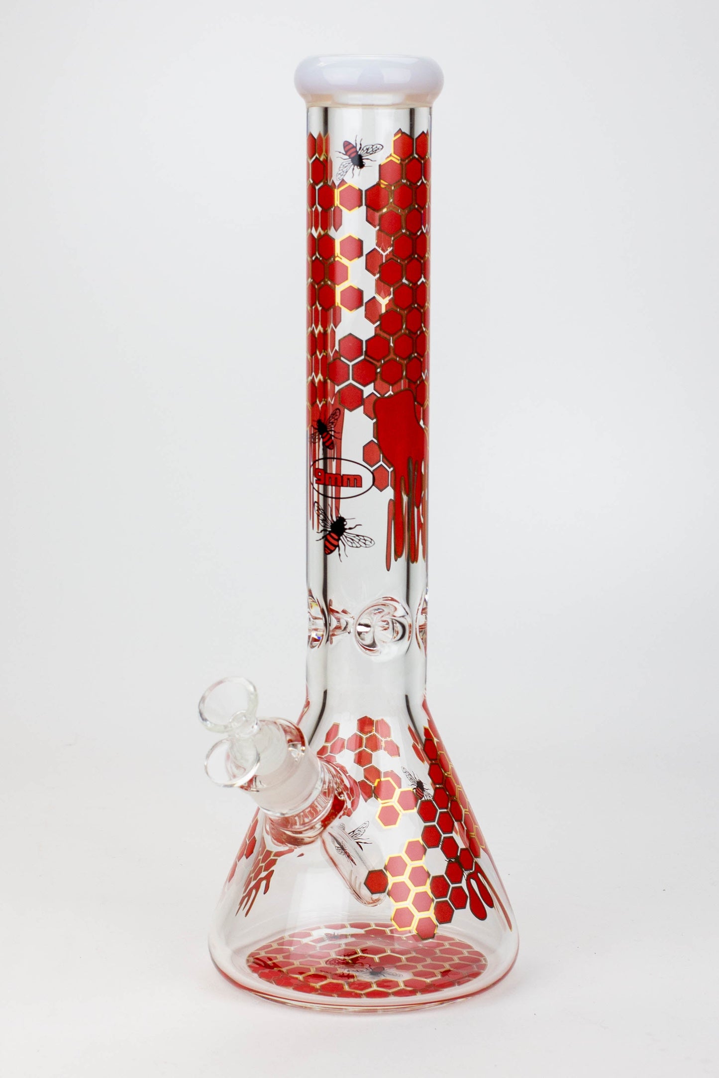 16" SOUL glass BEE / 9 mm / beaker glass bong  [S2076]