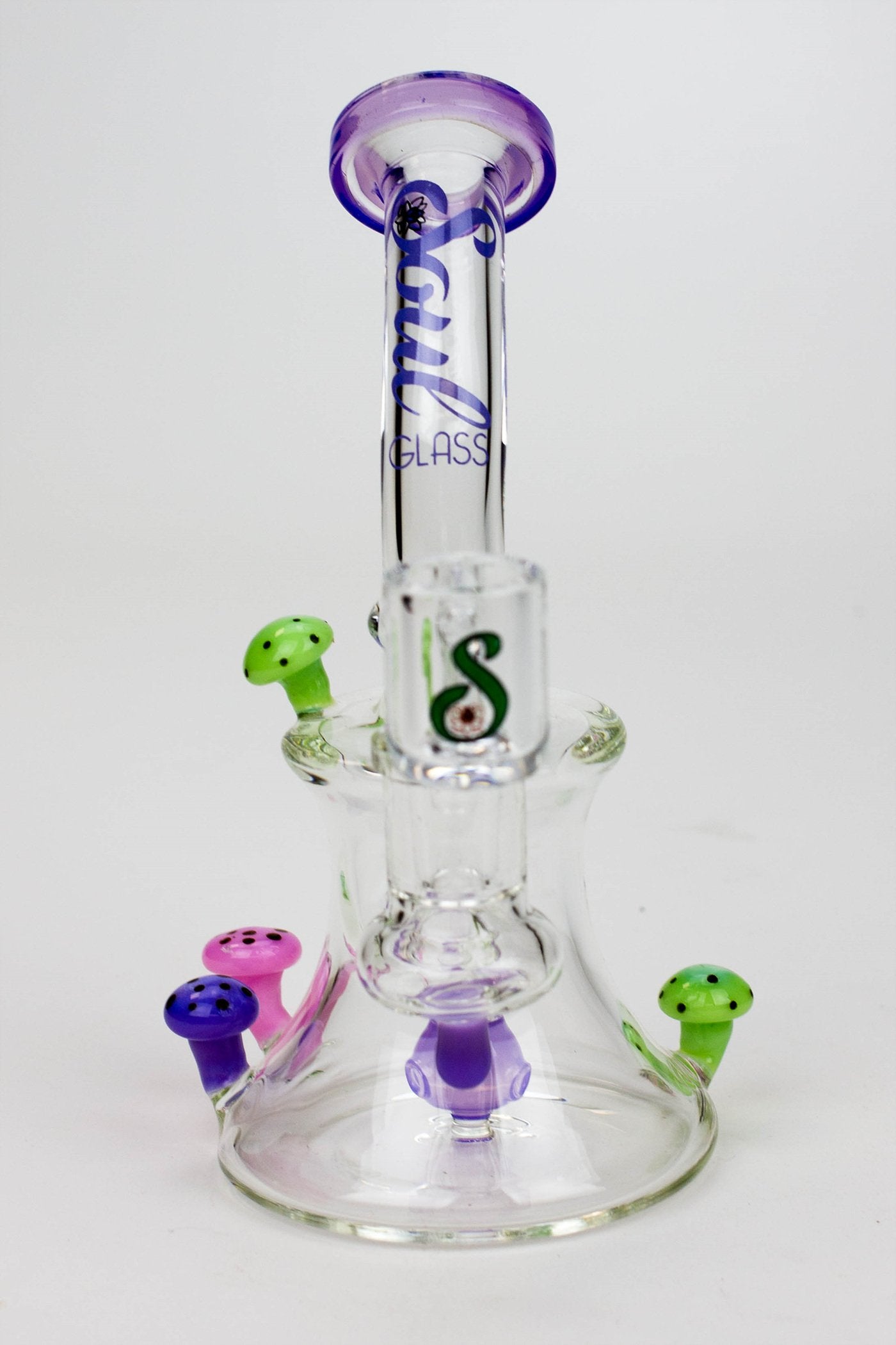 8" SOUL Glass 2-in-1 Mushroom Dab Rig