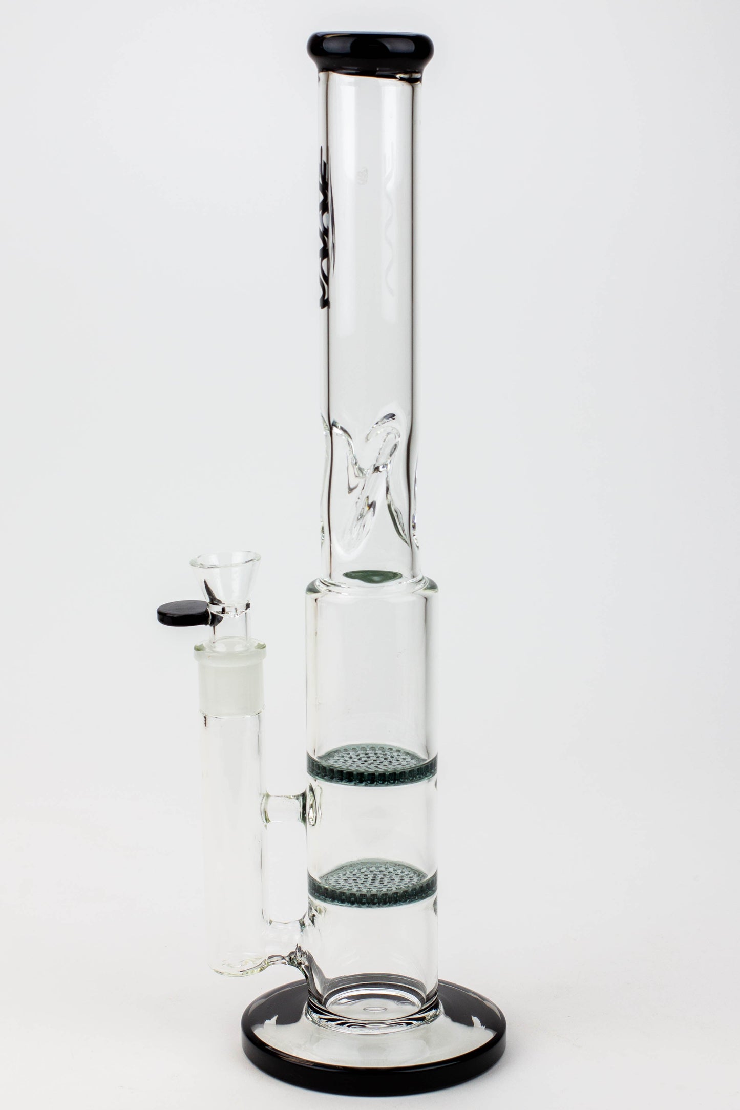 15" WAVE Dual honeycomb glass Bong [W2]