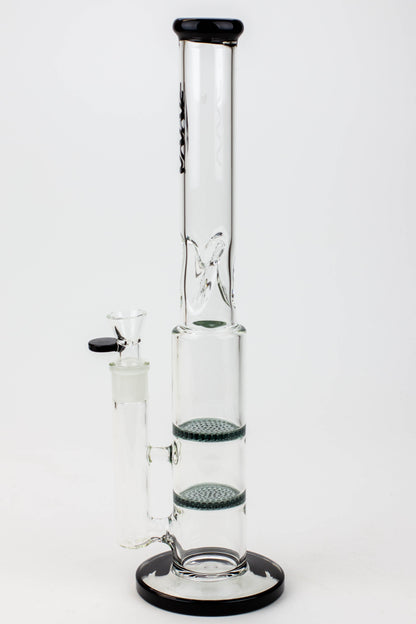15" WAVE Dual honeycomb glass Bong [W2]