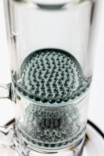 15" WAVE Dual honeycomb glass Bong [W2]