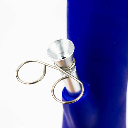 12" Silicone water bong with glass base [WP009A]