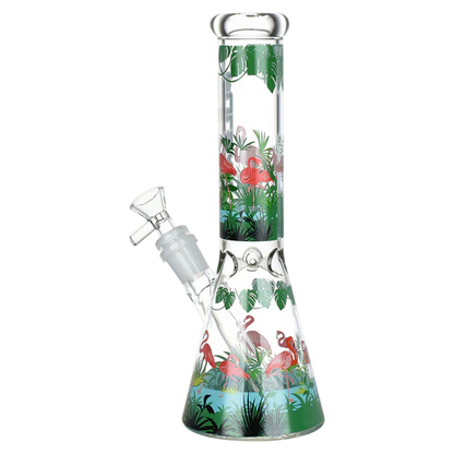 Pulsar® | 10" Chilllin flamingos Bong [WP774]