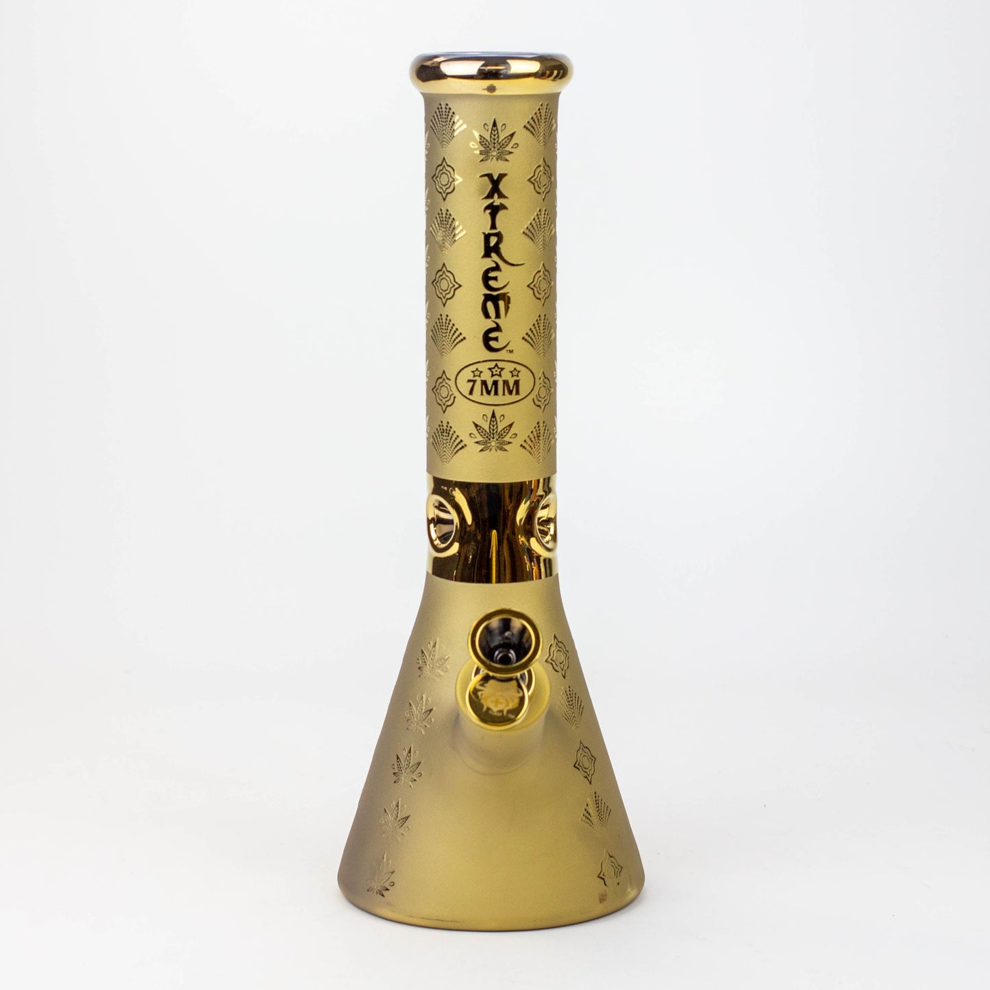 13" XTREME Glass / 7 mm / Sandblast Electroplated Glass beaker Bong [XTR-M209]