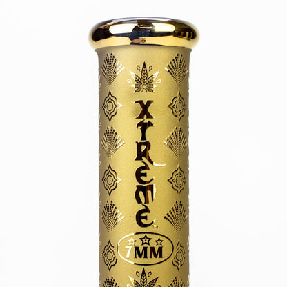 13" XTREME Glass / 7 mm / Sandblast Electroplated Glass beaker Bong [XTR-M209]