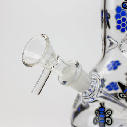 8" Glow in the dark glass bong [XTR1075]