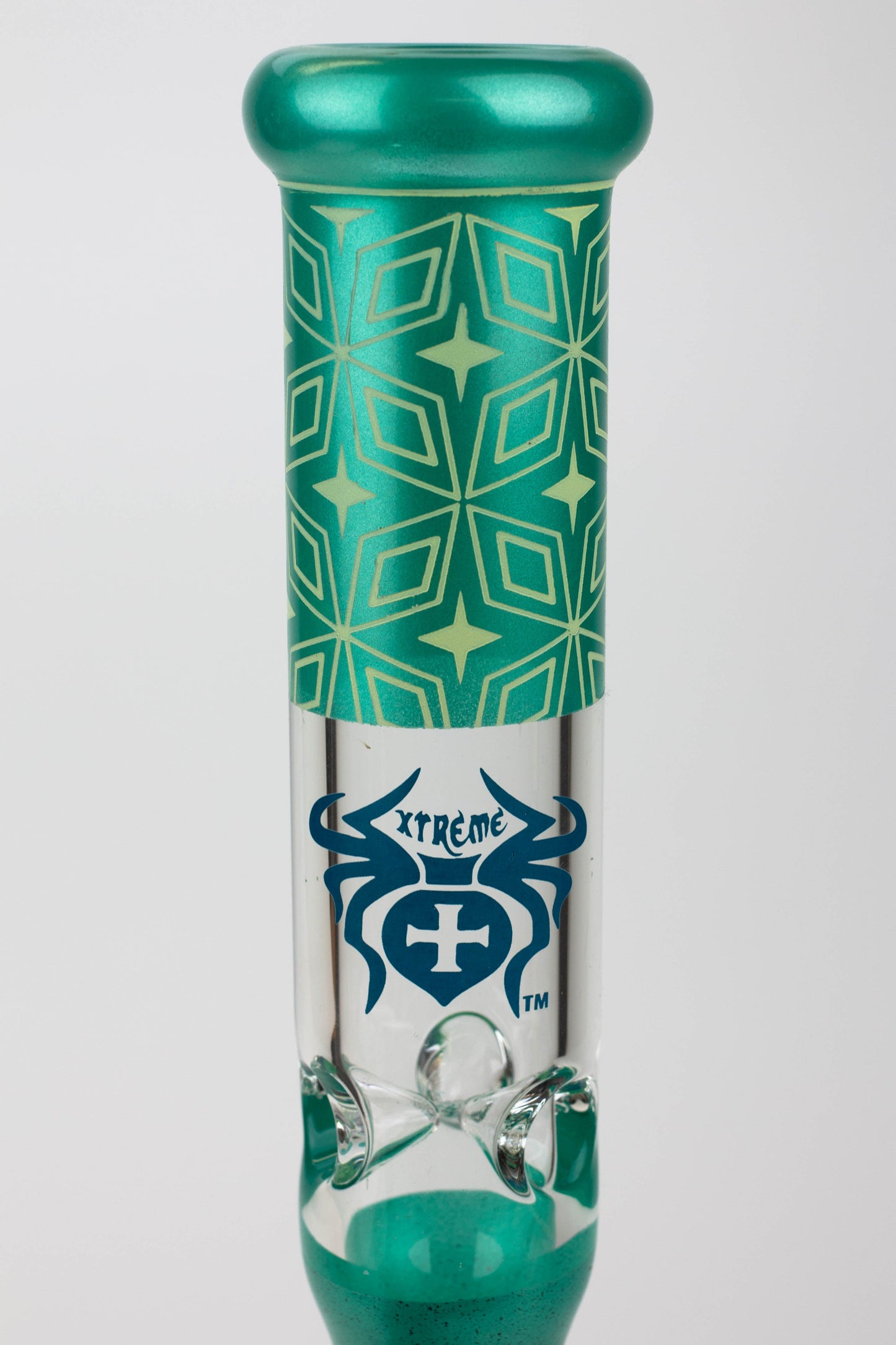 19" XTREME / 9 mm / Curbed tube glass Bong [XTR5001]