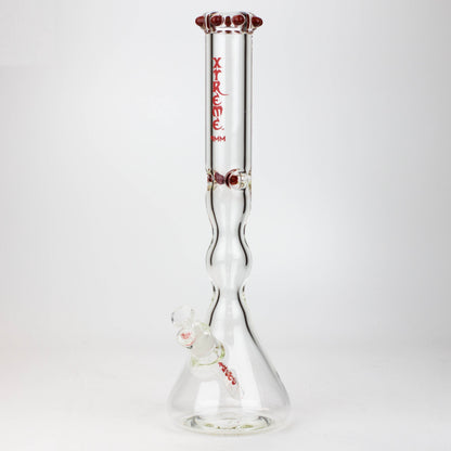 17.5" XTREME / 9 mm / curved tube glass water bong [XTR5002]