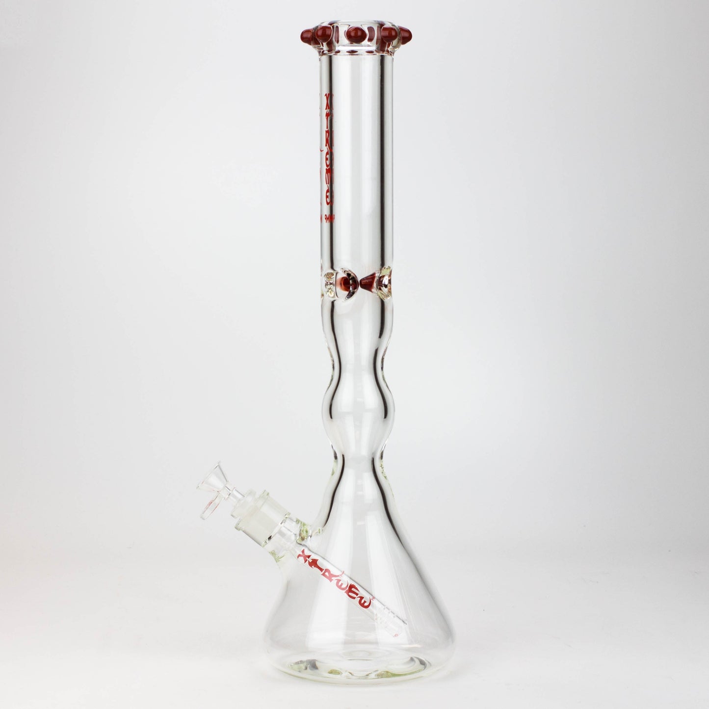 17.5" XTREME / 9 mm / curved tube glass water bong [XTR5002]
