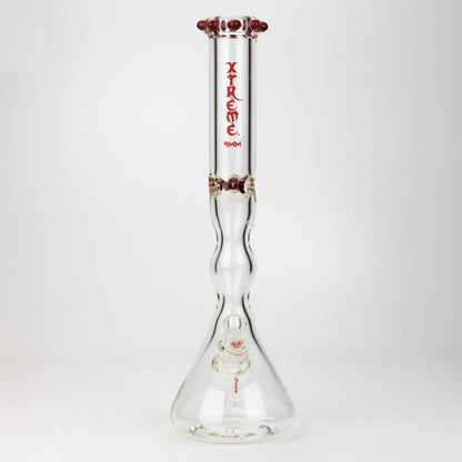 17.5" XTREME / 9 mm / curved tube glass water bong [XTR5002]