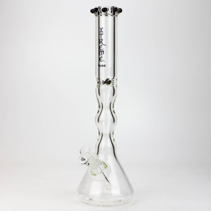 17.5" XTREME / 9 mm / curved tube glass water bong [XTR5002]