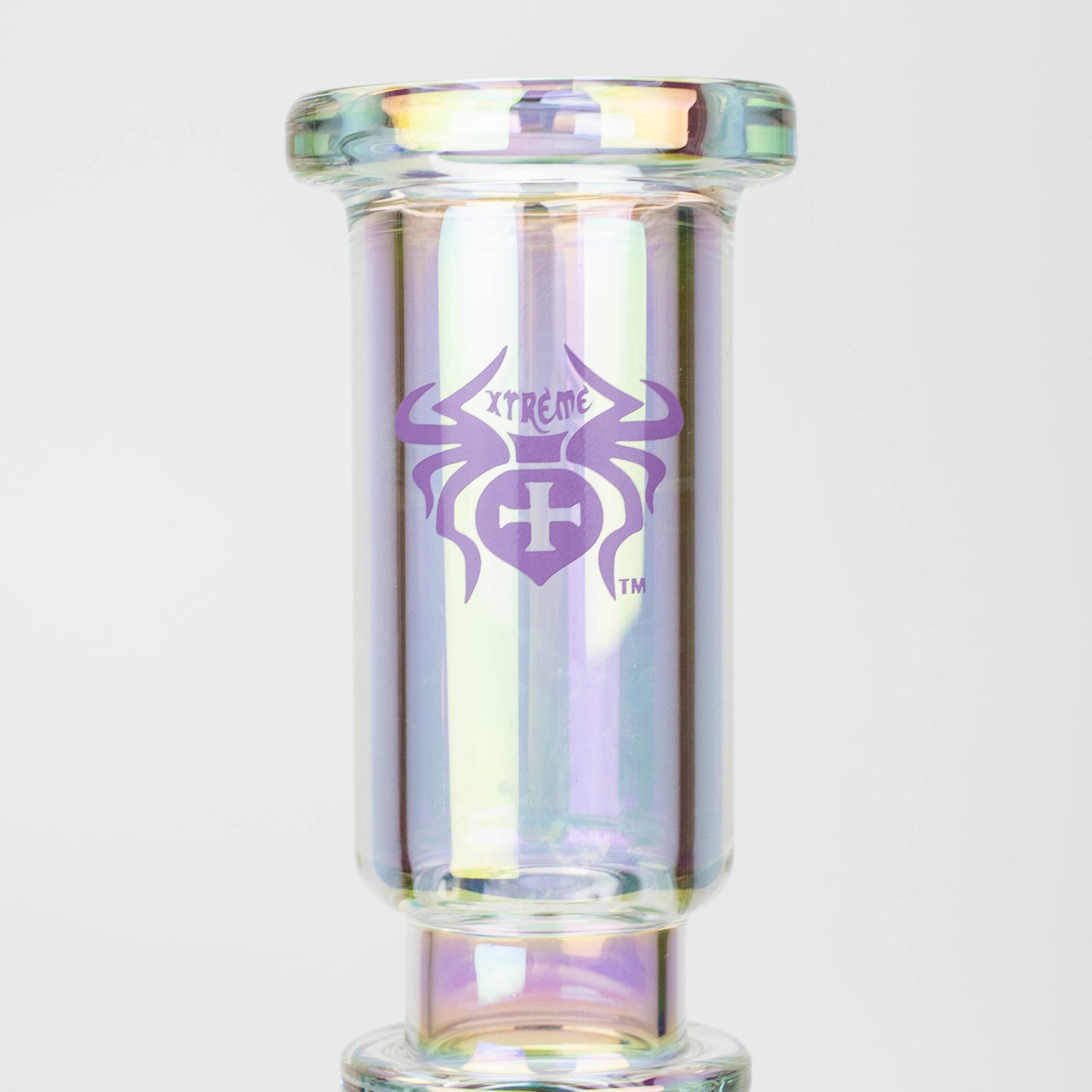 17" XTREME / 7 mm / Rock & Roll Electroplated Tube glass water bong [XTR5006]