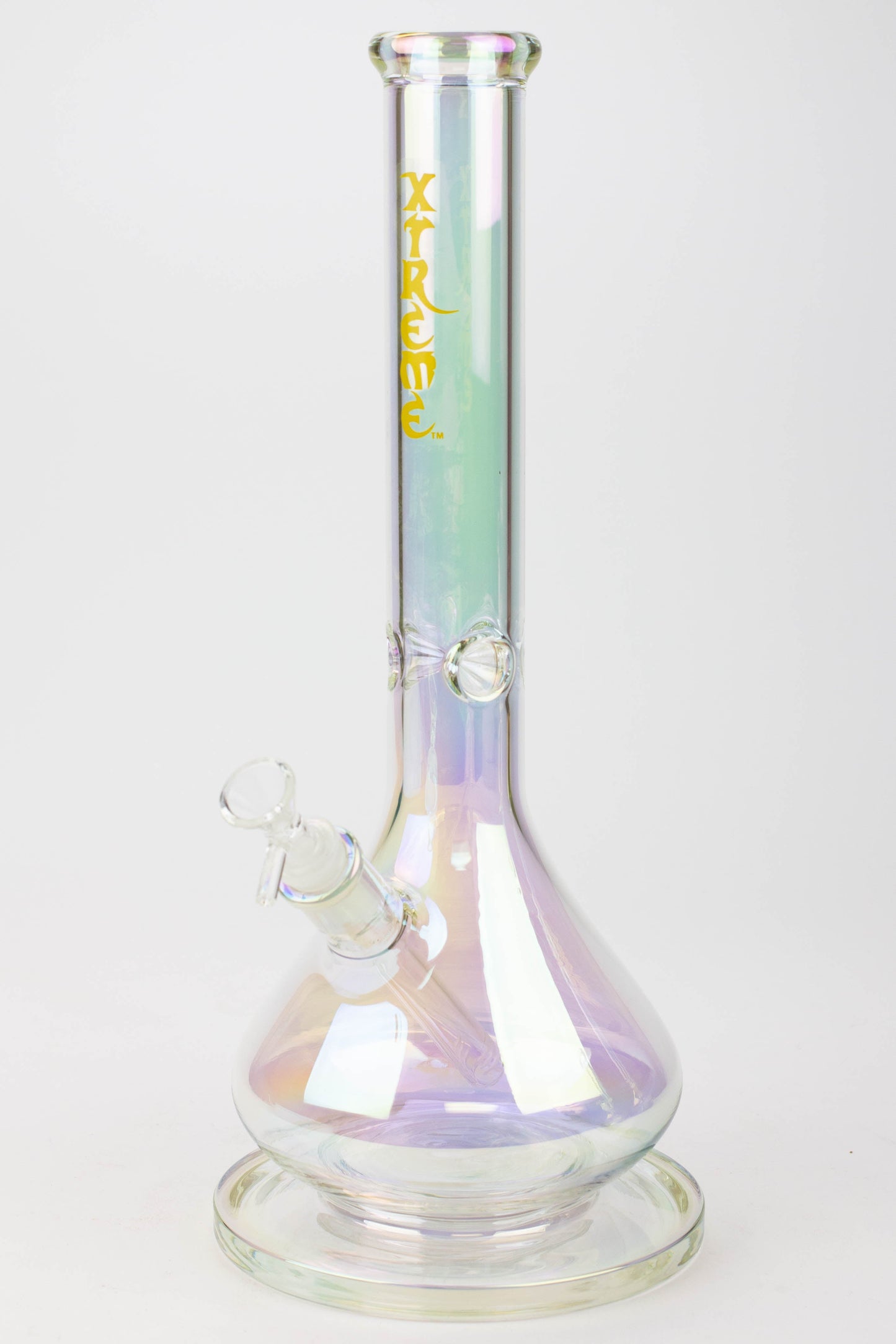 16" XTREME / 7 mm / wide base Electroplated glass Bong [XTR5007]