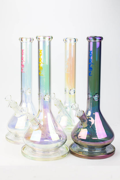 16" XTREME / 7 mm / wide base Electroplated glass Bong [XTR5007]