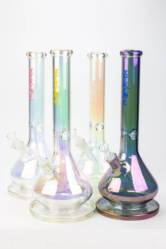 16" XTREME / 7 mm / wide base Electroplated glass Bong