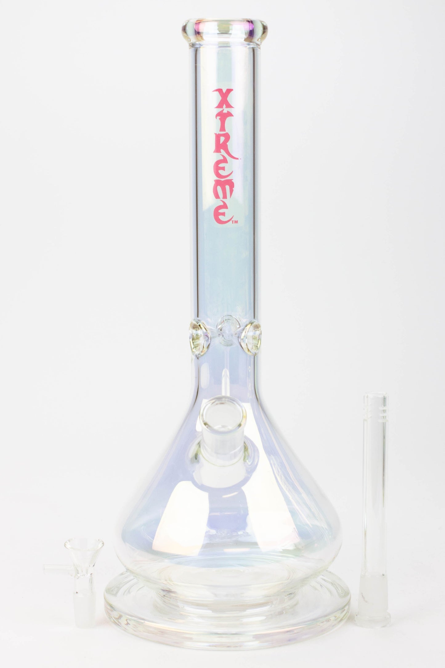 16" XTREME / 7 mm / wide base Electroplated glass Bong [XTR5007]
