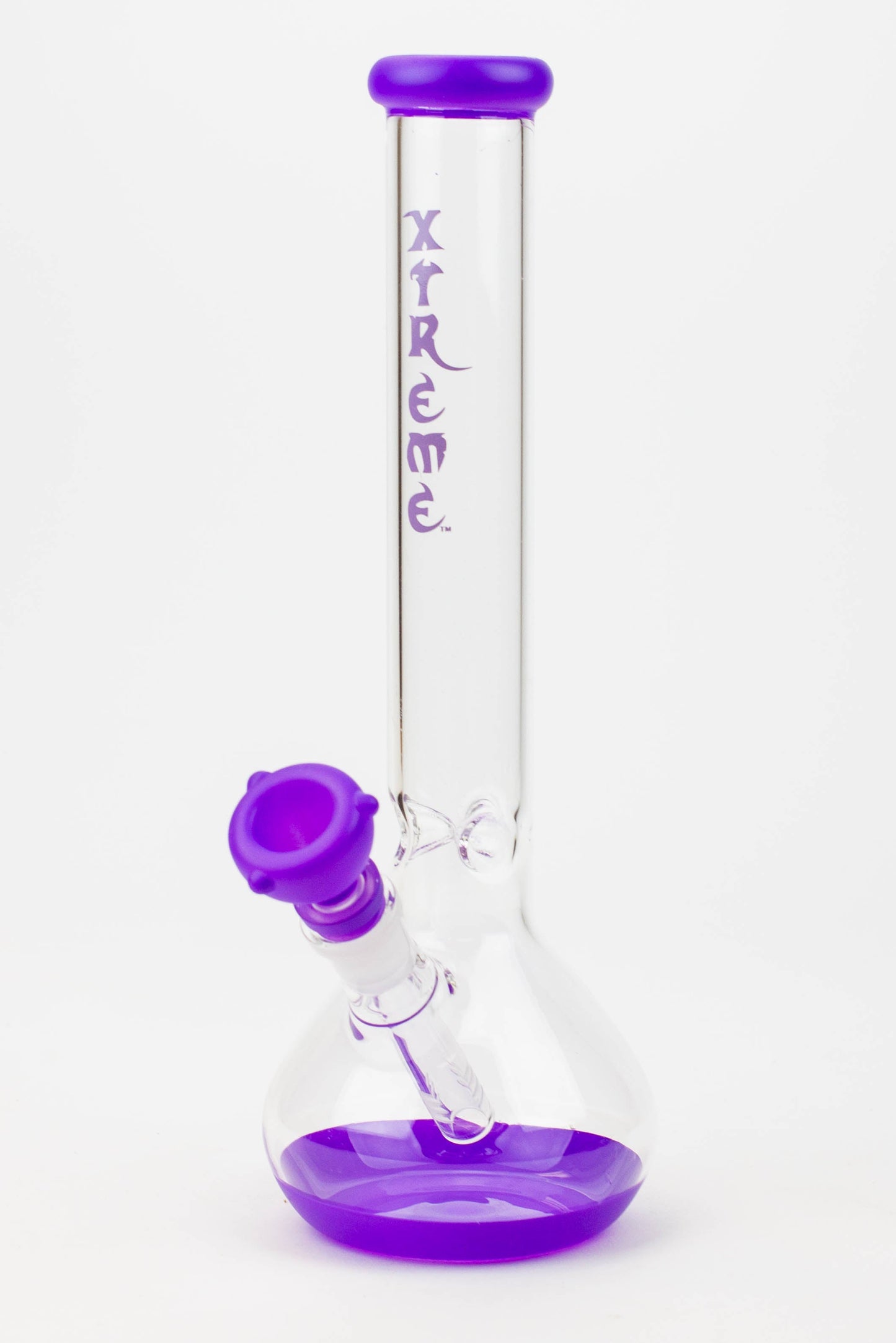 12" XTREME Round base Glass Bong [XTR5008]
