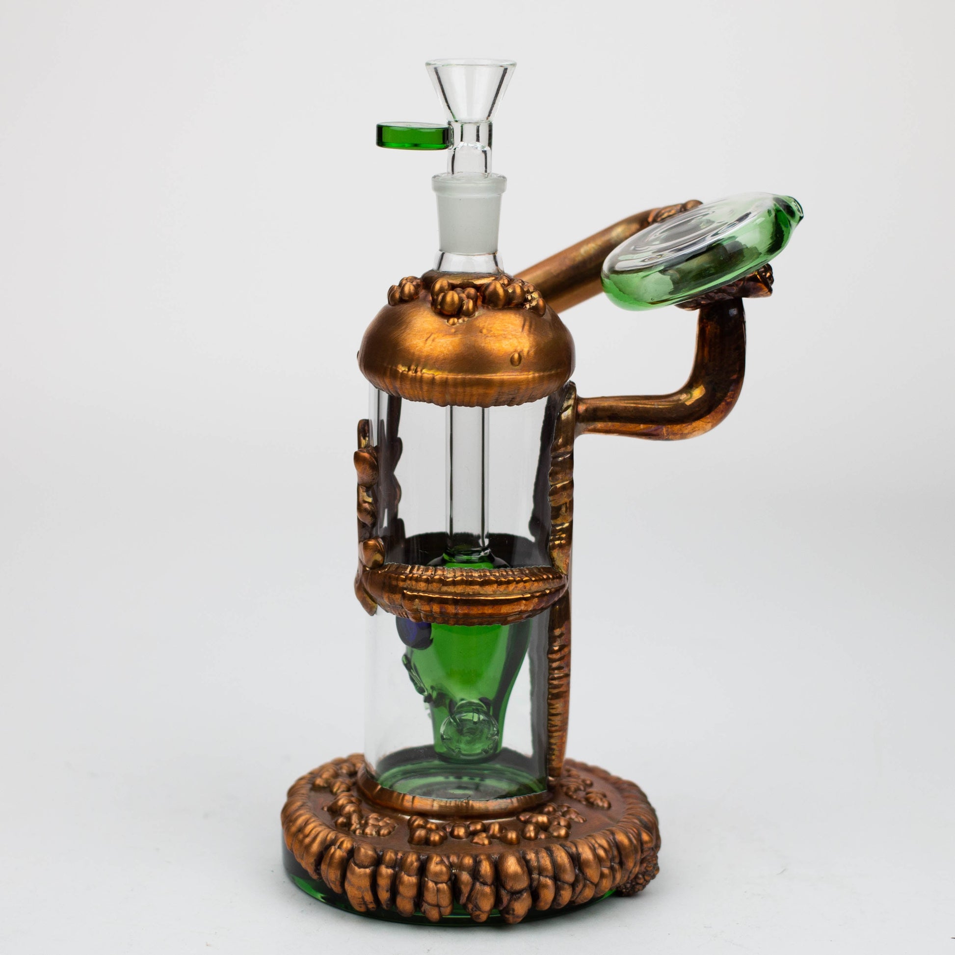 NG-9 inch Copper Plated Gas Mask Bubbler [N8034]_7
