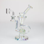 8" 2-in-1 electroplated glass recycler rig_1