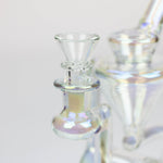8" 2-in-1 electroplated glass recycler rig_5