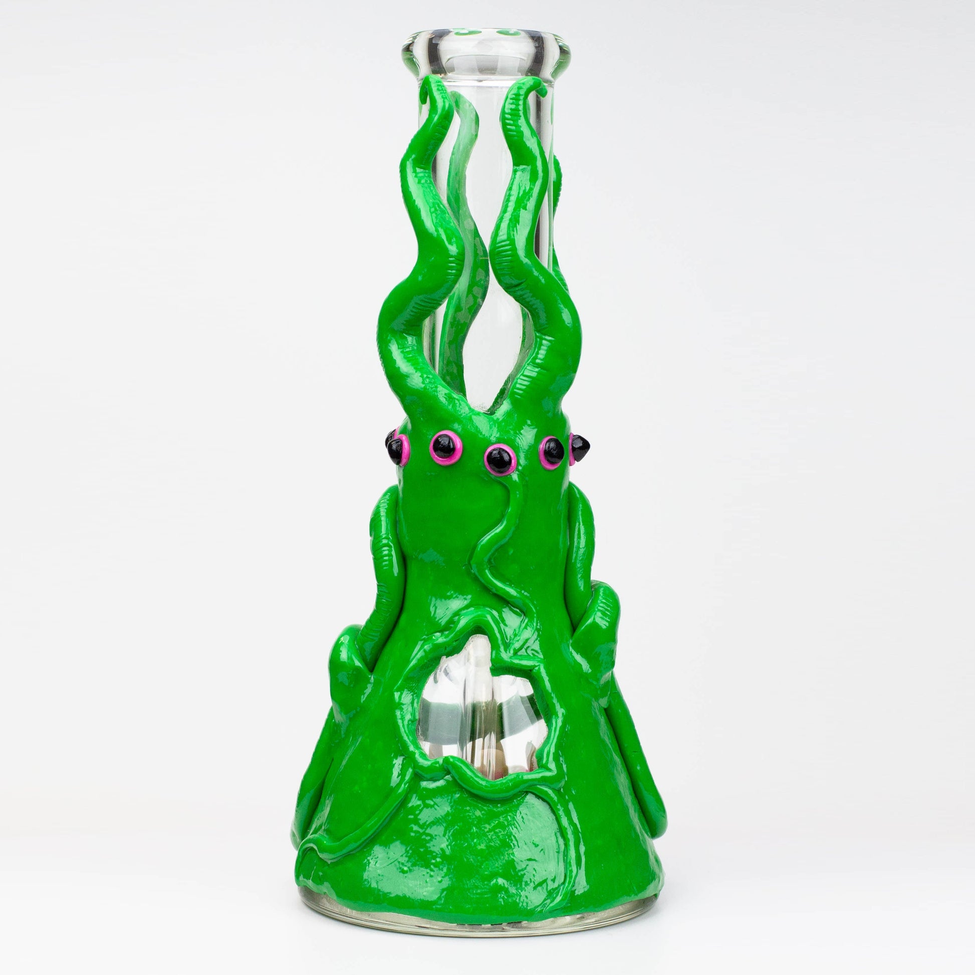 12.5"  Resin 3D artwork 7mm glass beaker water bong [TS102]_12