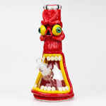 12.5"  Resin 3D artwork 7mm glass beaker water bong [TS103]_5