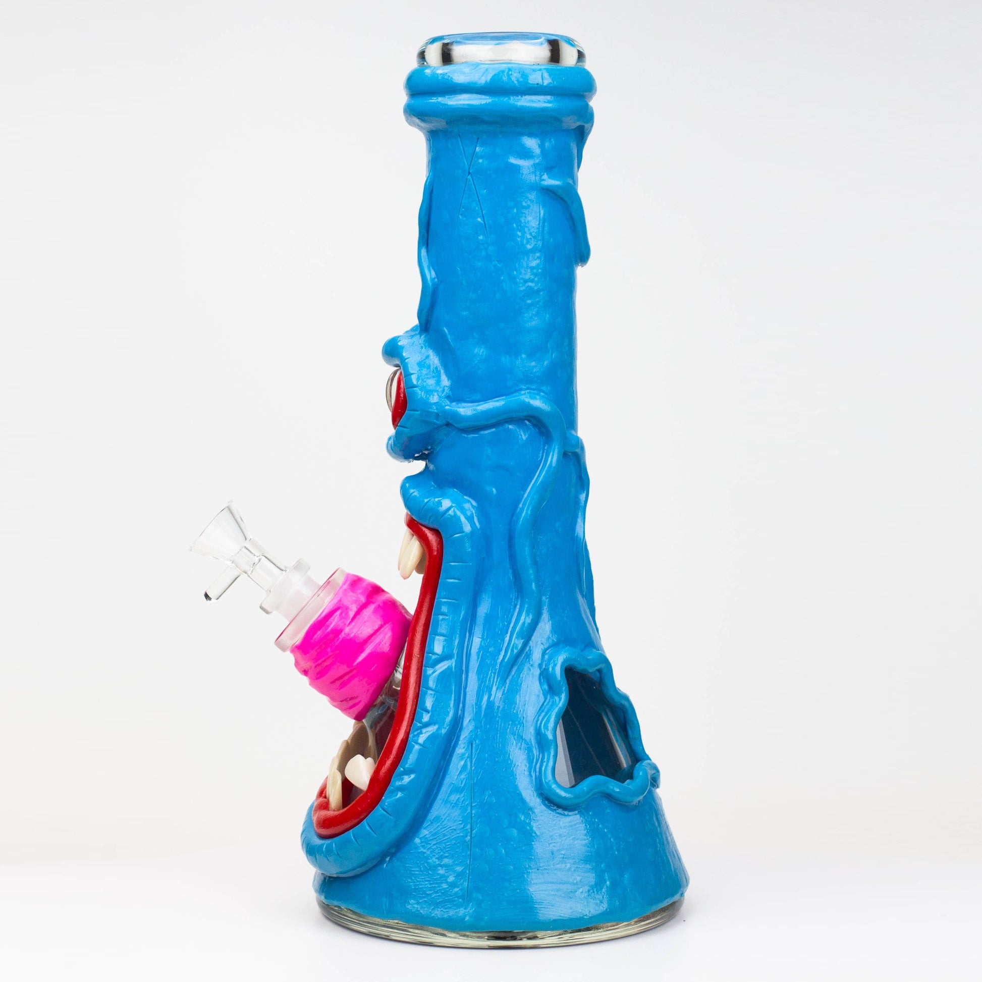 12.5"  Resin 3D artwork 7mm glass beaker water bong [TS104]_9