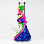 12.5"  Resin 3D artwork 7mm glass beaker water bong [TS109]_8