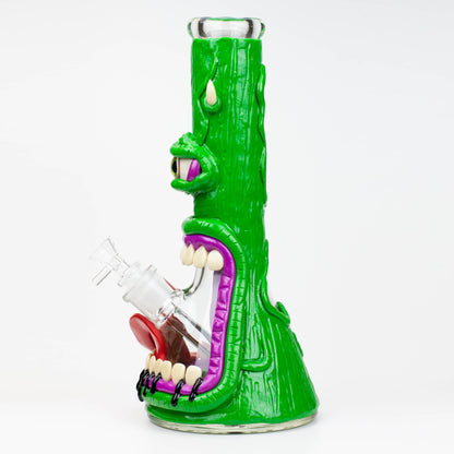 12.5"  Resin 3D artwork 7mm glass beaker water bong [TS110]_8