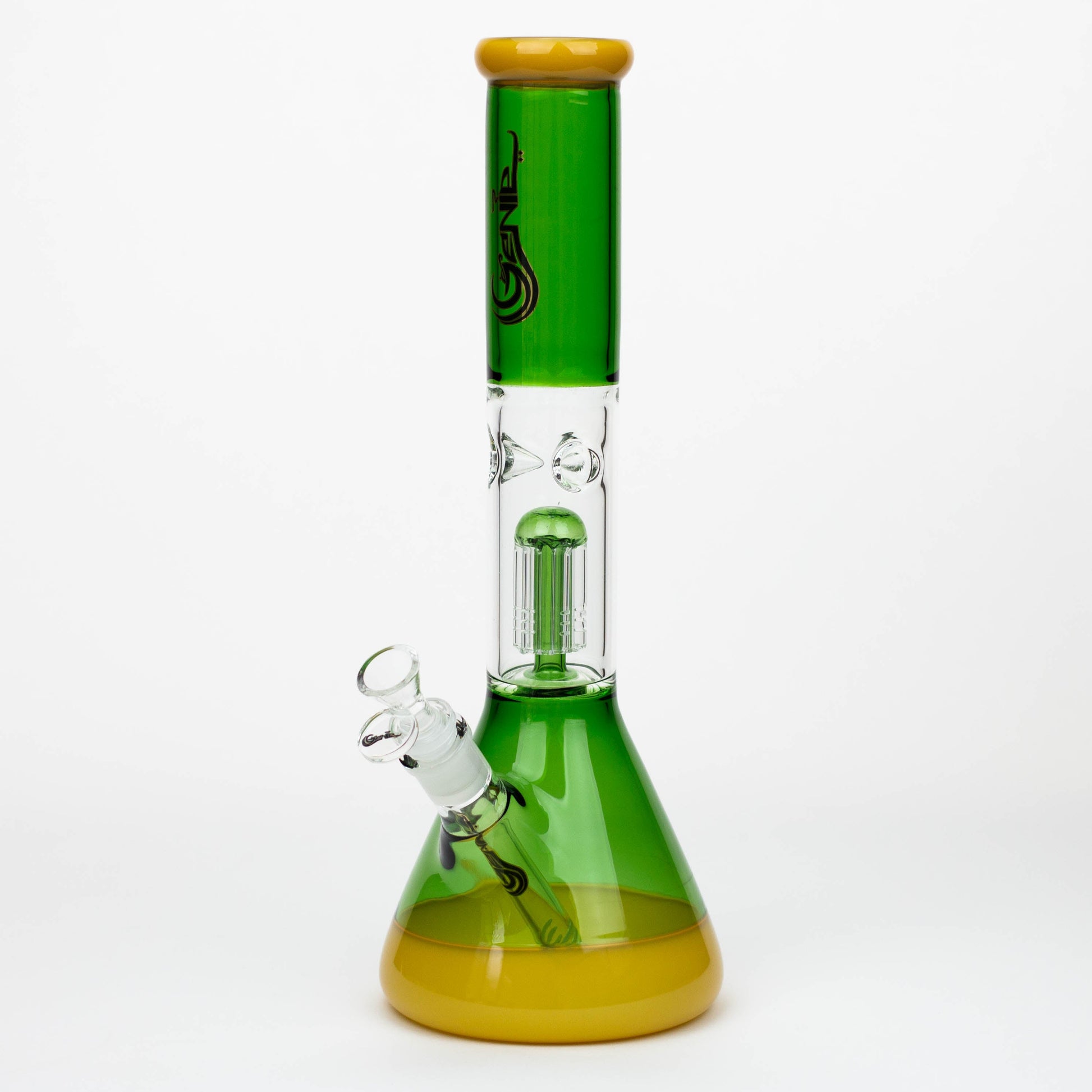 14.5" Genie-Tree arms two tone glass water bong_10