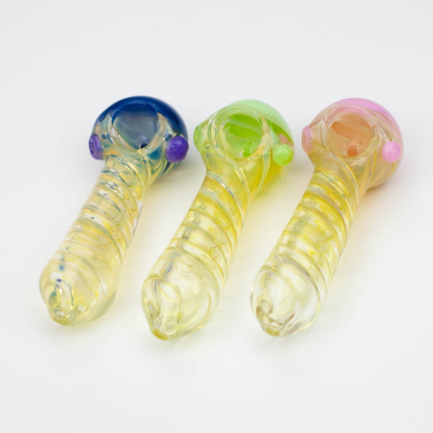 4.5" American color twisted soft glass hand pipe [AM01]_0