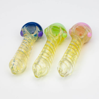 4.5" American color twisted soft glass hand pipe [AM01]_0