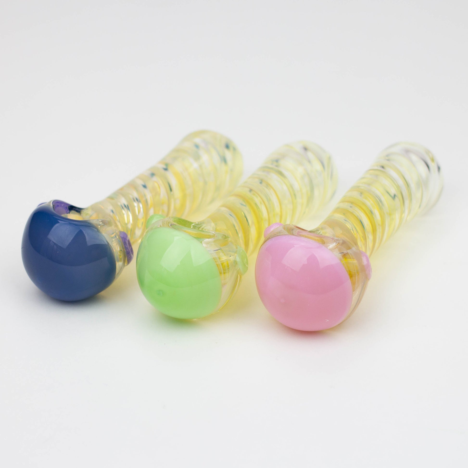 4.5" American color twisted soft glass hand pipe [AM01]_1