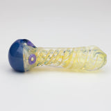 4.5" American color twisted soft glass hand pipe [AM01]_5