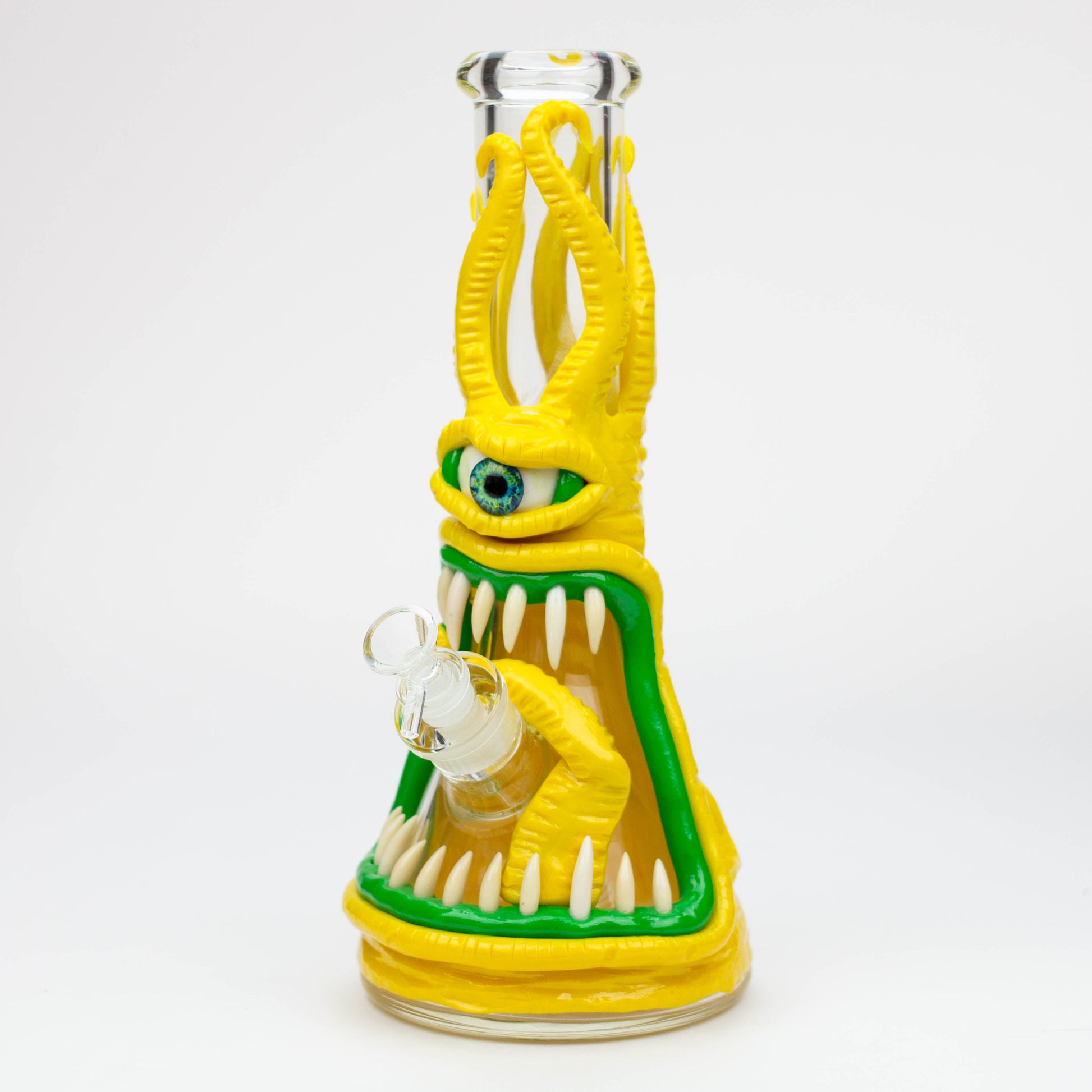 12.5"  Resin 3D artwork 7mm glass beaker water bong [TS112]_6