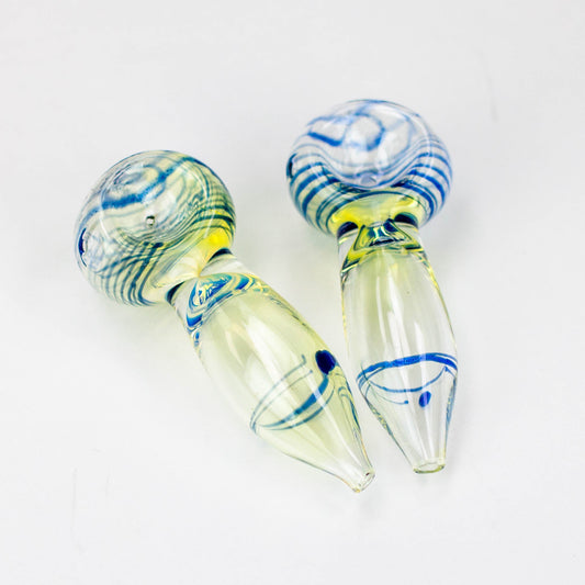3" glass hand pipe Pack of 2_0