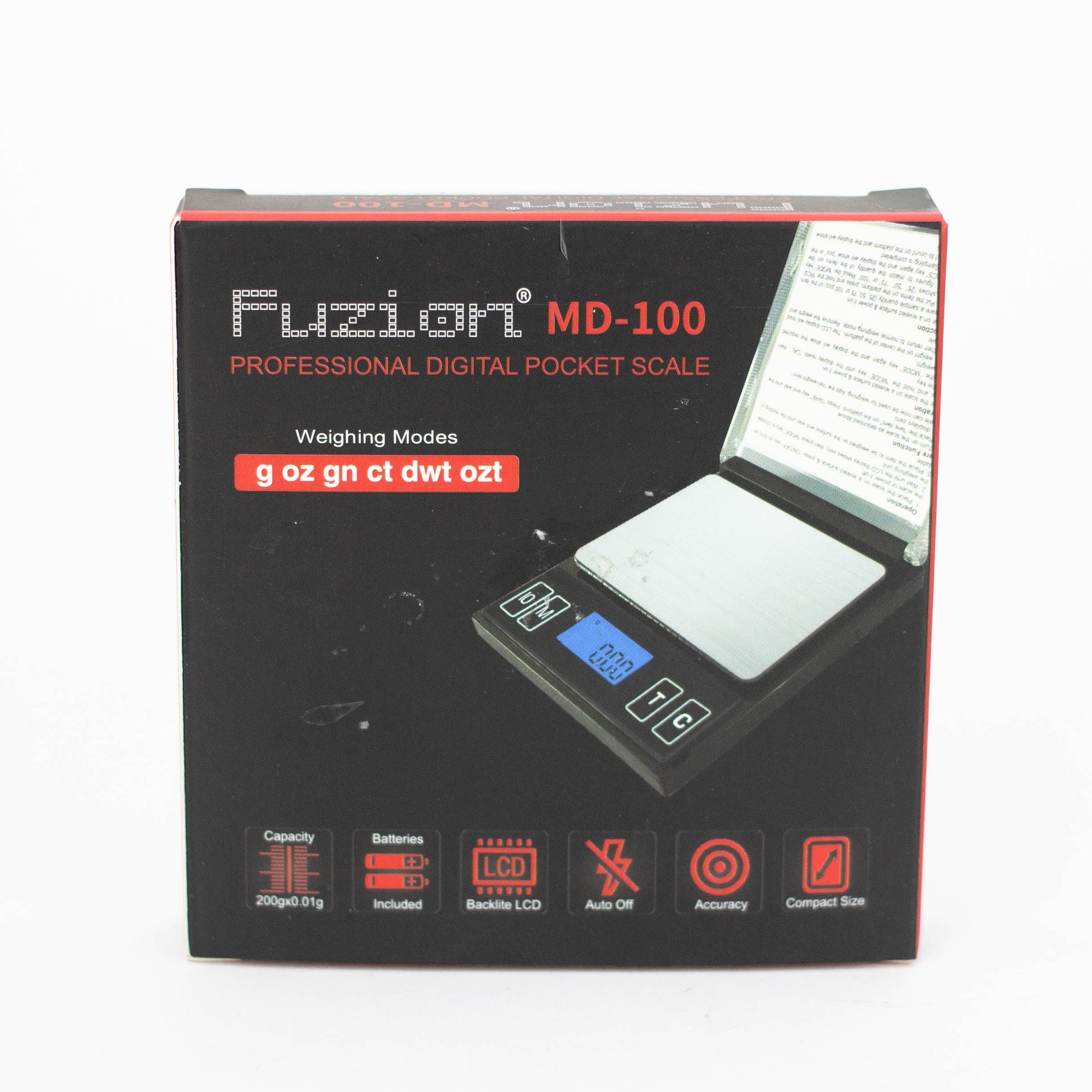 Fuzion® Global MD-100 pocket scale [MD-100BLK]_2